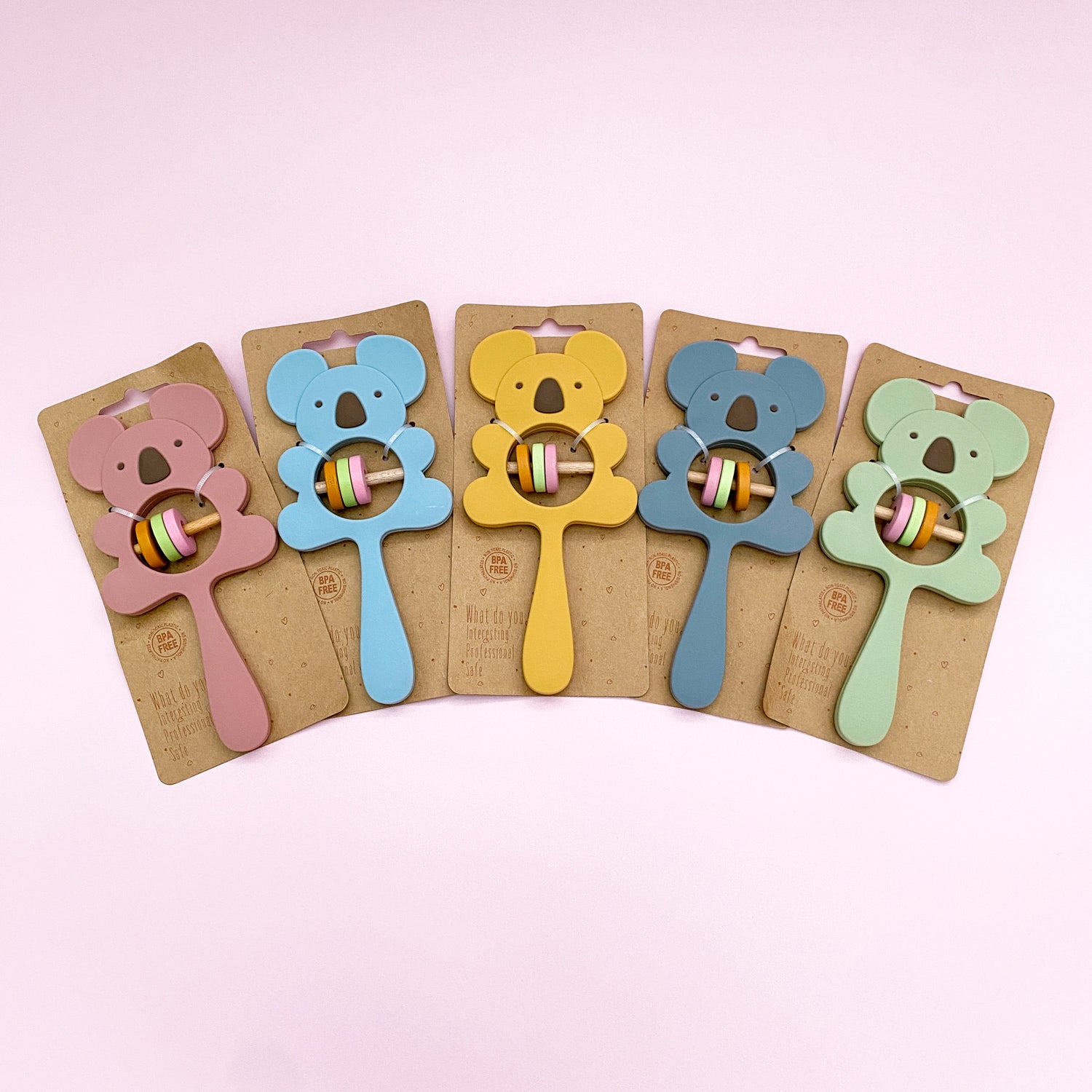 The Baby Toon™ Silicone Teething Spoon, Blue Koala