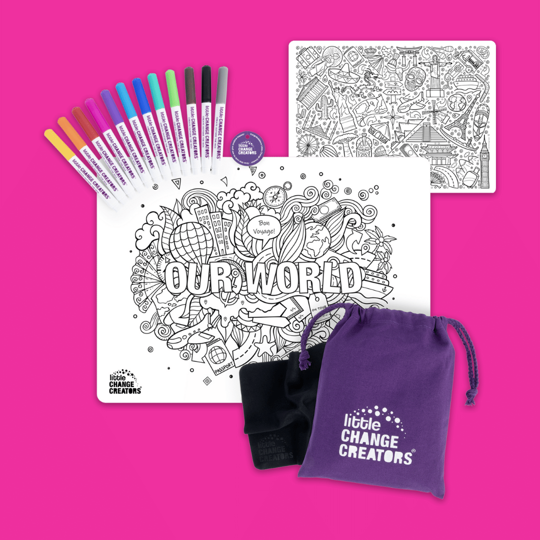 OUR WORLD Re-FUN-able™ Colouring Set