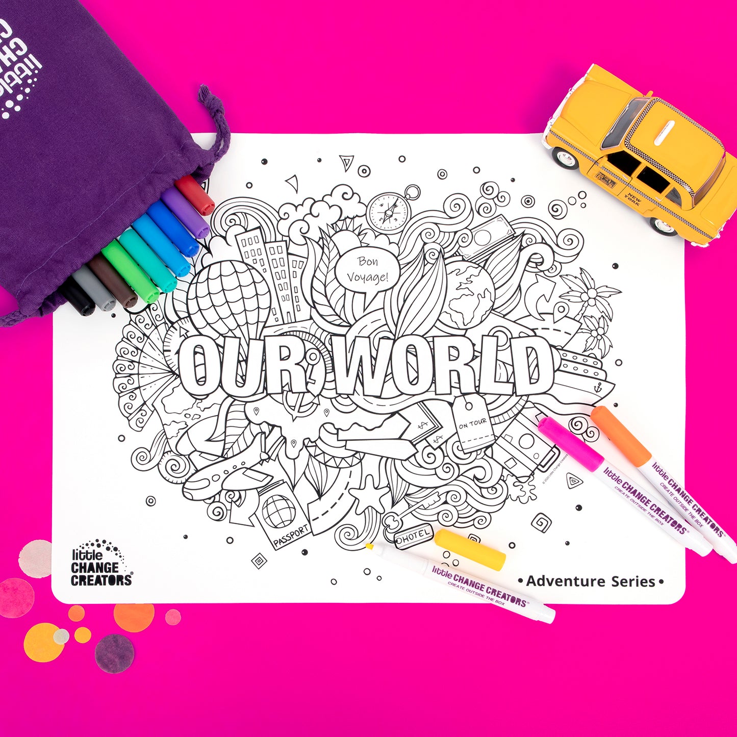 OUR WORLD Re-FUN-able™ Colouring Set