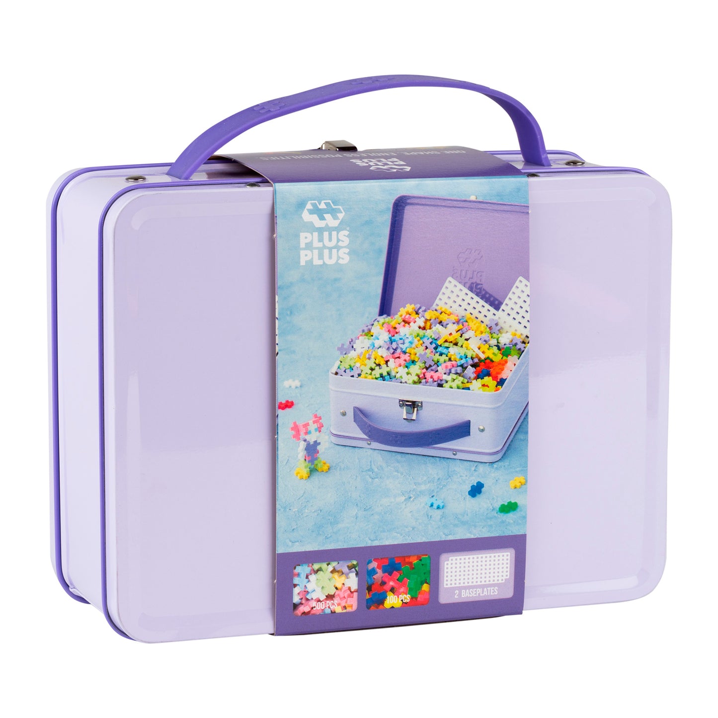 Plus-Plus Metal Suitcase - Pastel 600pcs