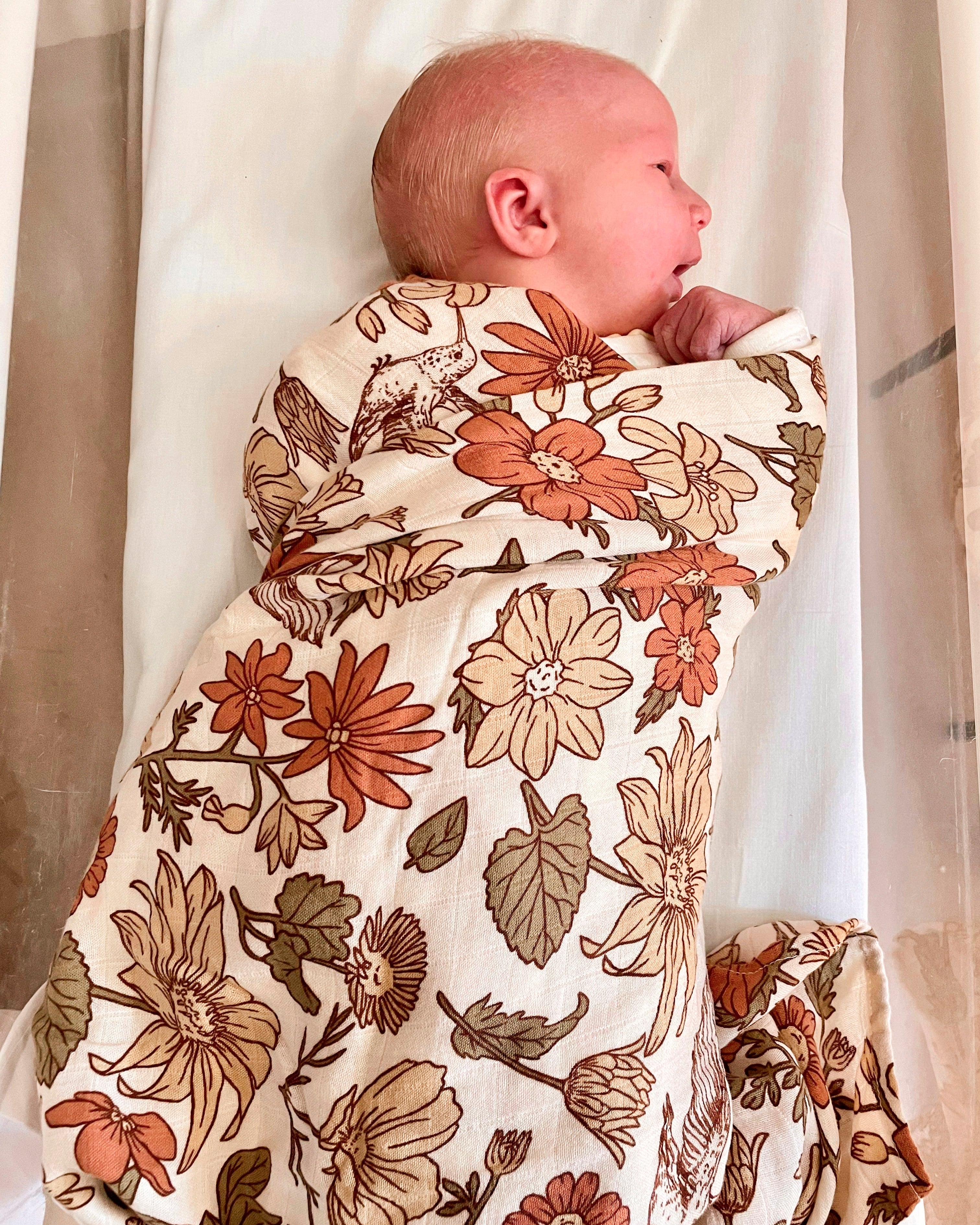 Garden floral outlet swaddle